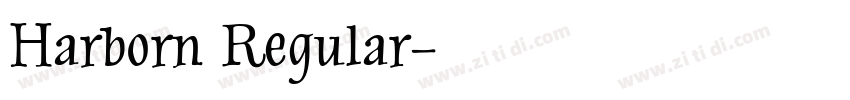 Harborn Regular字体转换